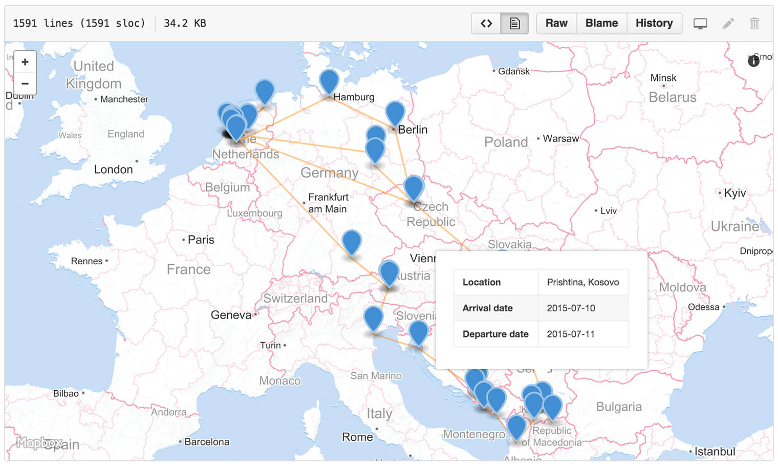 Building a GeoJSON travel log: an introduction to Org mode and Babel